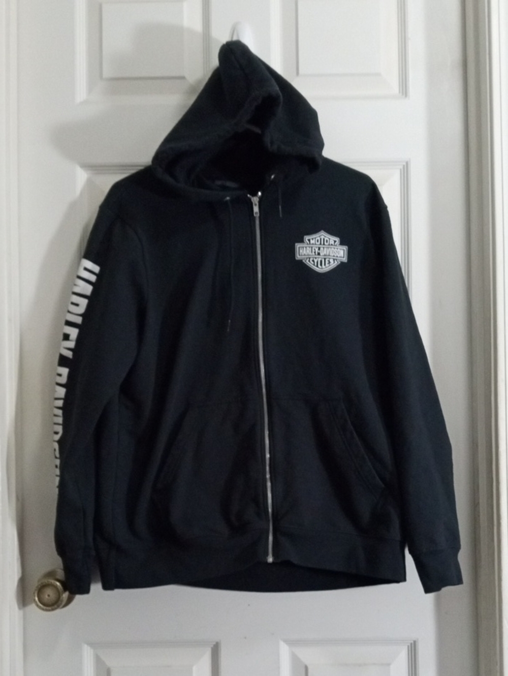 Harley-Davidson Wounded Warrior Project Black Full Zip Hoody Men’s Large